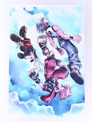 Sora Riku Mickey Kingdom Hearts 15th Anniversary Postcard From