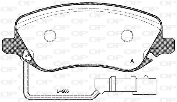 Plaquettes de frein Lancia Thesis 2.4 D Multijet et 3.0 V6 kit de freinage arrière