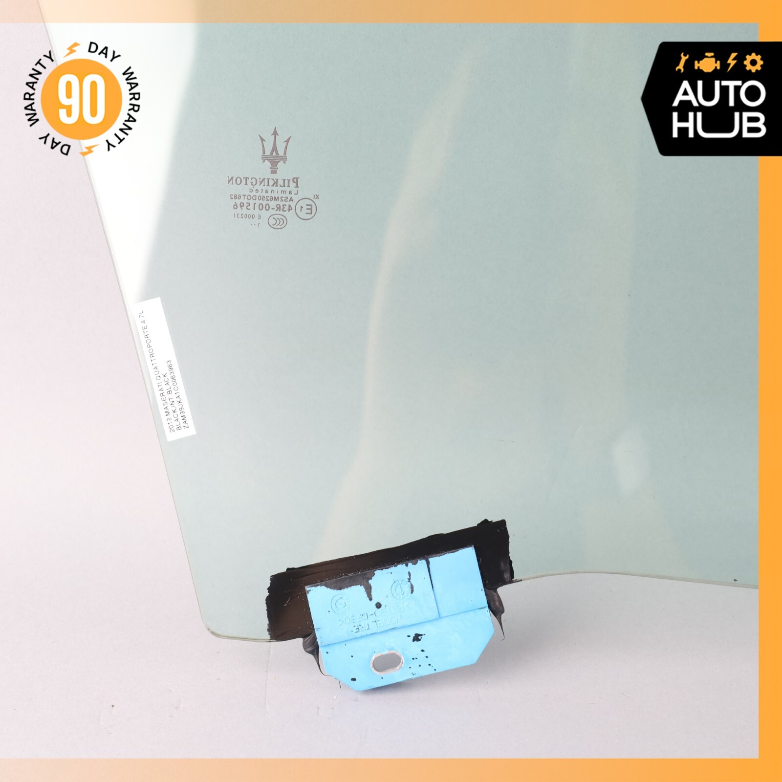 03-13 Maserati Quattroporte M139 Front Left Side Door Window Glass OEM 68k