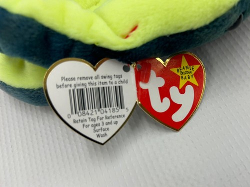 Ty HISSY The Snake Beanie Baby 1997 Retirado RARO Como Nuevo - Imagen 5 de 6