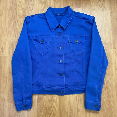 Vintage Desert Blues Women s Y2K Blue Denim Jacket Size Large