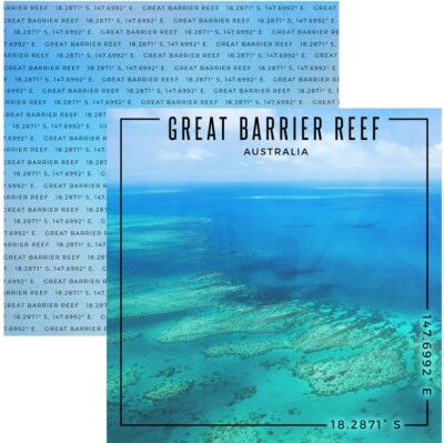 Great Barrier Reef - Australia, DS scrapbook paper, Scrapbook Customs 39940