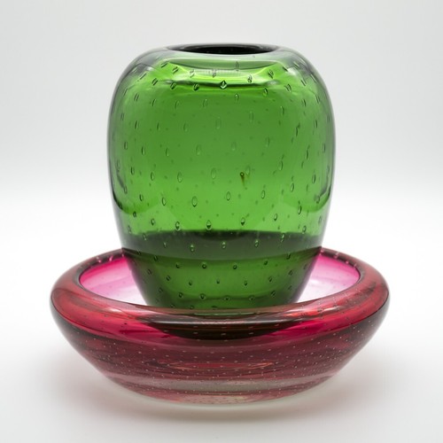 Iconic Walter Dexel Dexel-Ei WMF Art Déco Modernist Glass Vase & Bowl Design 37' - Bild 3 von 23