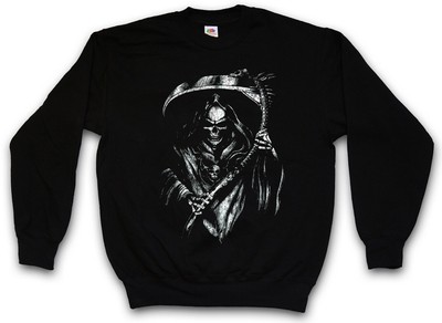 GRIM REAPER III PULLOVER You belong to me The Death Skeleton Scythe Cloak Hood