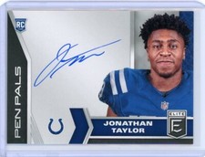 2020 Donruss Elite Football Pen Pals Rookie Autograph #PP17 Jonathan Taylor