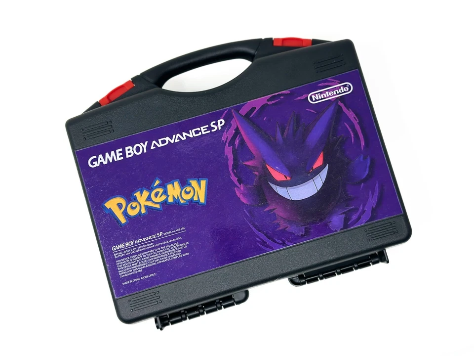 Nintendo Game Boy Advance SP System GBA SP AGS 001 LCD POKEMON UV Printed GENGAR - Image 4 of 4