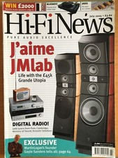 HI-FI NEWS LEXICON KARAN MARTINLOGAN JMLAB JADIS TANNOY CREEK BLUENOTE