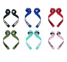 2x Weight Lifting Straps Wrist Support Wraps for Deadlifts Gym Weightlifting   