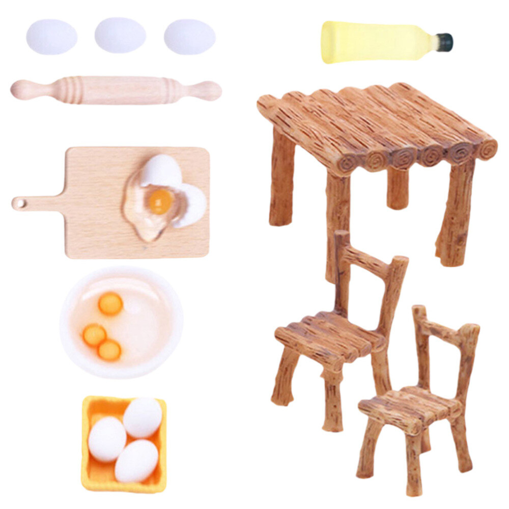 Miniature Food and Play Tools Doll House Dining Room Model Toy
