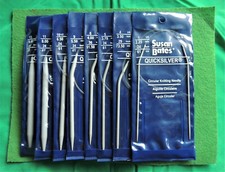 Susan Bates CIRCULAR KNITTING NEEDLES US 1, 11, 13 Quicksilver Plastic