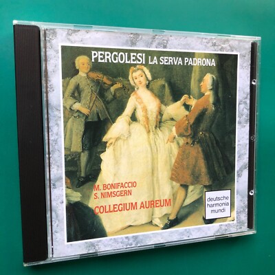 Pergolesi LA SERVA PADRONA Baroque CD Bonifaccio, Nimsgern / Collegium Aureum NM