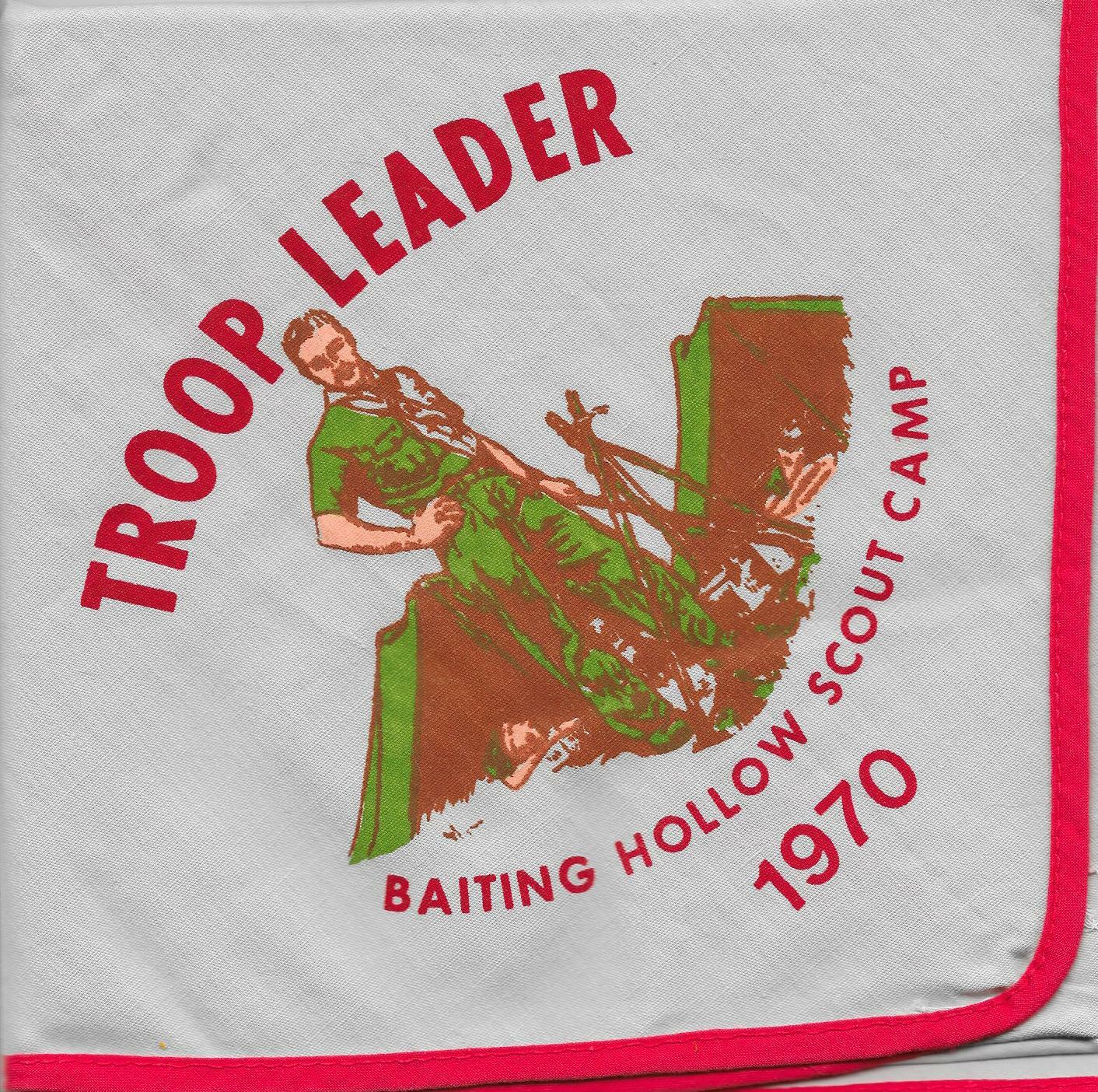 1970 Baiting Hollow Scout Camp Suffolk County Council Neckerchief Boy