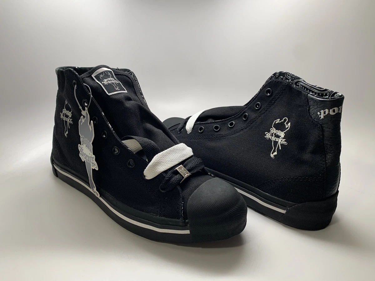 PONY SNOOPADOOPA HI BLACK BISCUITZ MENS SIZE 10 eBay