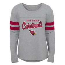 Outerstuff NFL Arizona Cardinals Girls Youth Field Armor Long Sleeve Dolman Tee