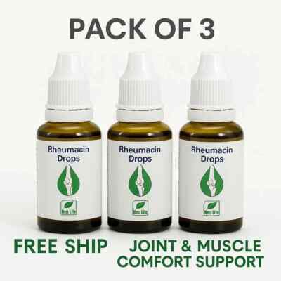 New Life Rheumacin Drops 30ml x3 | Joint & Muscle Comfort Support | Free Ship