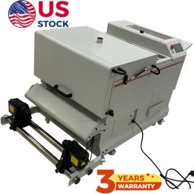 US Stock 24in Auto DTF Powder Shaker & Dryer w/ Vacuum Conveyor & Touch Screen
