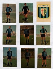 9 FIGURINE PATUZZI CALCIATORI 1965 66 INTER 7 SENZA VELINA PICCHI SUAREZ VELINA