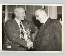 Alf Landon & William Green @ GOP Convention, PA USA 1940 VTG Labor Press Photo