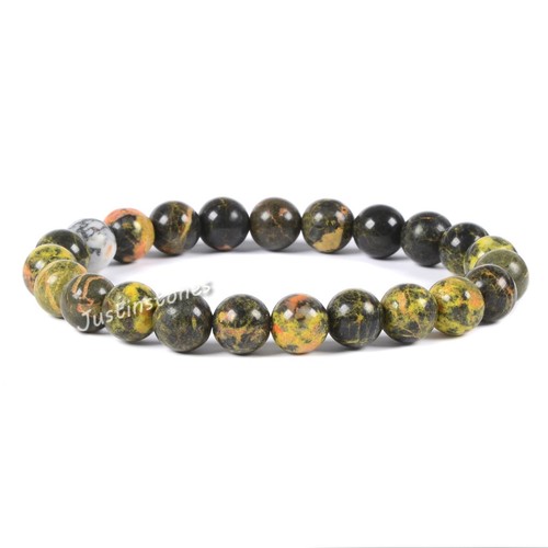 8mm Fashion round gemstone beads stretchable bracelet 7" - Picture 228 of 286