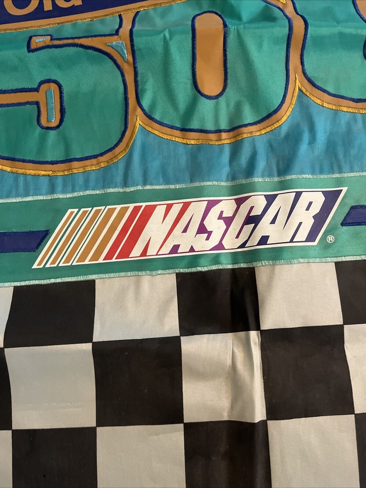 Vintage Atlanta Motor Speedway Cracker Barrel 500 Flag Large 32x46