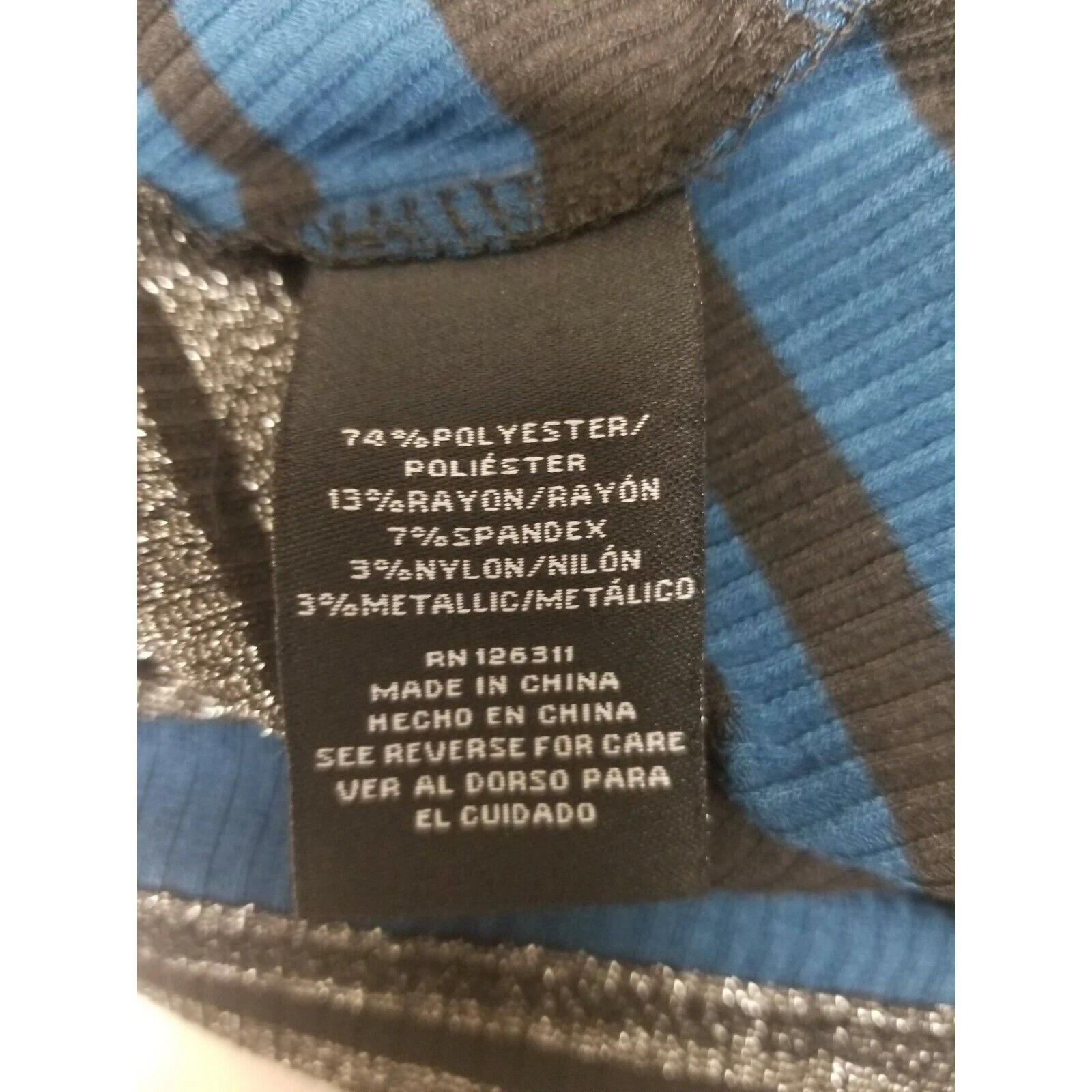 VETEMENTS Abito multicolore da donna Ronni Nicole a maniche lunghe taglia XL