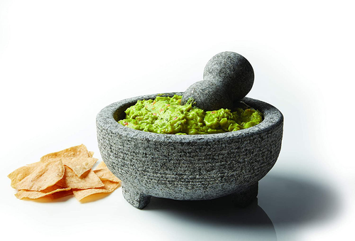4-Cup Granite Molcajete Mortar and Pestle, Gray - Picture 5 of 11