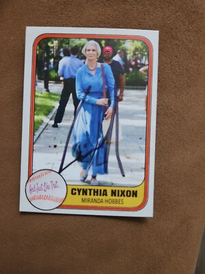 Cynthia Nixon Custom Signed Card Miranda Hobbes From And Just