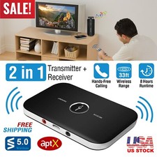 Wireless Transmitter  Receiver A2DP Audio 3.5mm Aux Adapter Hub