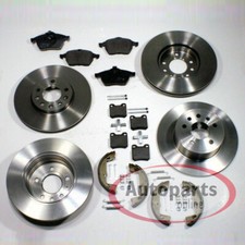Bremsen Set 5-Loch Ø 288 mm + Ø 286 mm + Zubehör vorne hinten für Opel Vectra B