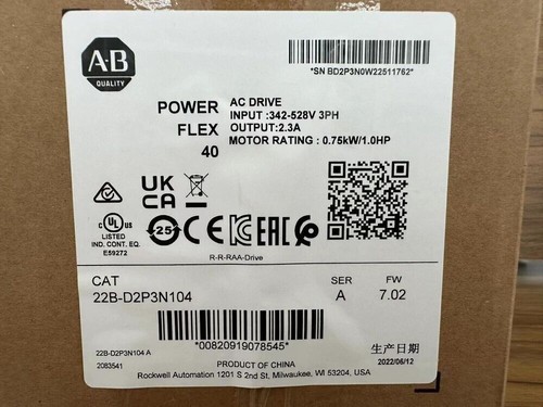 New Allen-Bradley 22B-D2P3N104 22BD2P3N104 PowerFlex 40 AC Drive Free Shipping - Picture 2 of 5