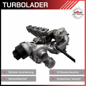Turbolader Volkswagen VW Amarok Transporter T5 2.0 Bi TDI 120kW 132kW Bi-Turbo
