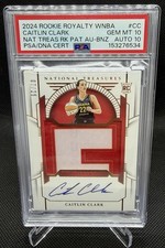 2024 National Treasures Caitlin Clark /25 Bronze Rookie Patch Auto PSA 10/10