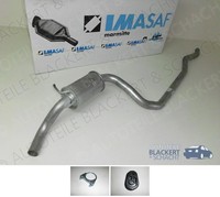Imasaf Auspuff Mitteltopf für Ford Fiesta III (Gfj) 1.6I 16V +1.8 Xr2I 16V 92-95