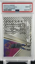 POP 1 Panini Illusions Living Legends GOLD Shaquille O'Neal #5 Magic white clear
