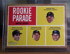 2011 Topps Heritage Rookie Parade Brett Wallace Brandon Hicks Lance Zawadzki SP