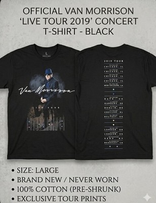 Official Van Morrison Live 2019 Tour T-Shirt