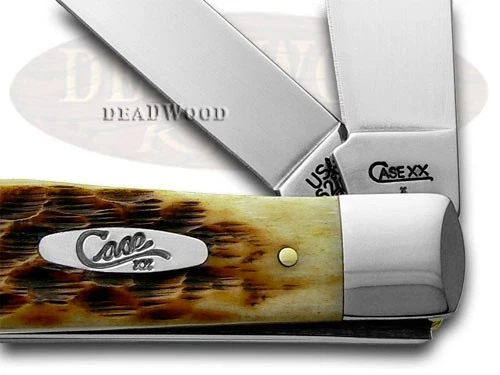 Cuchillo de Bolsillo Case xx Cuchillos Trapper Jigged Ámbar Hueso CS 00163 Foto 2 de 4