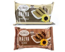Romanian Traditional Sunflower Halva (Classic and Cocoa Flavor) 200 g each