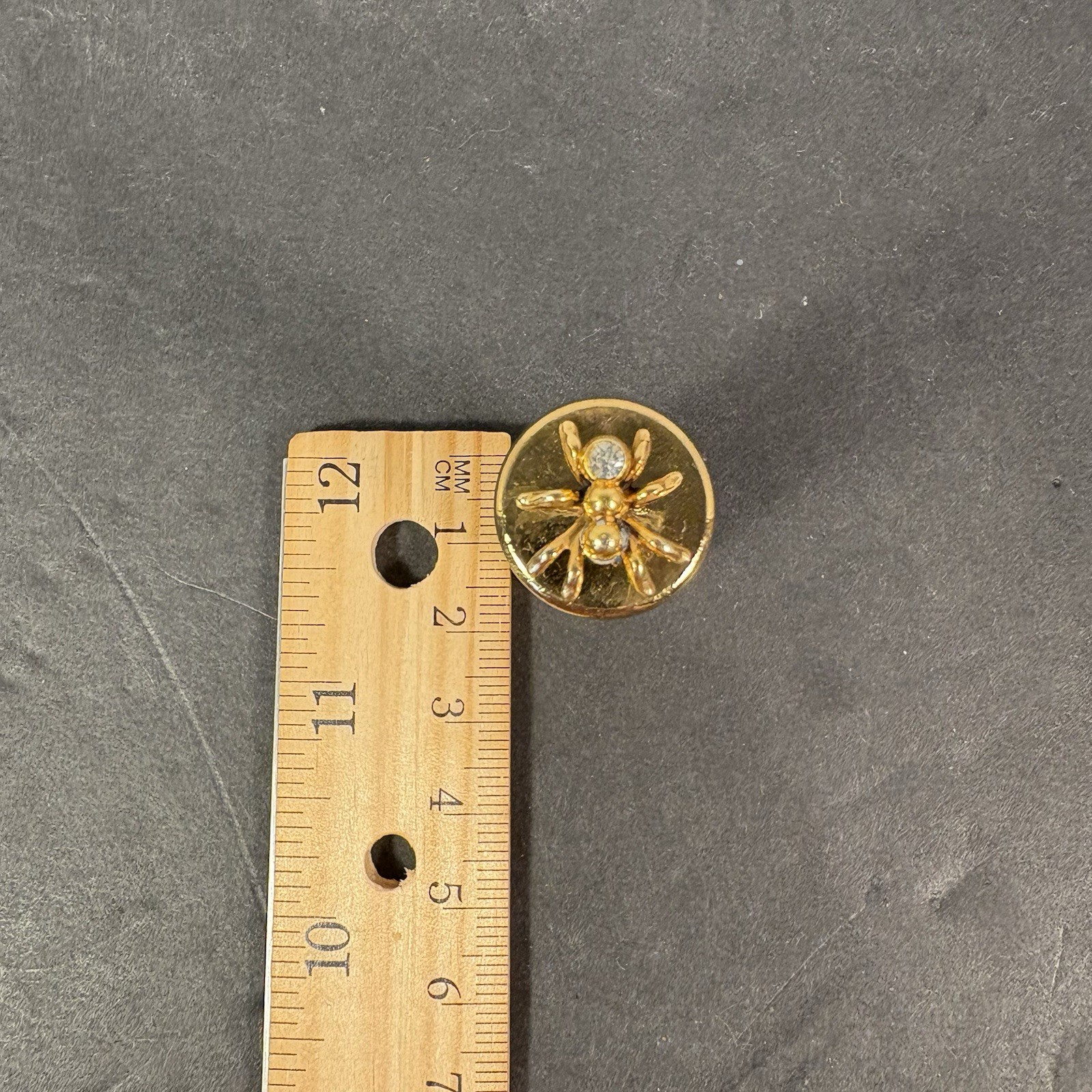 Vintage Rare Salvador Flato Spider Brass Lipstick Case