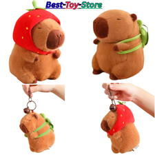 Cute Capybara Strawberry Plush Toy Soft Stuffed Animal Kawaii Gift 25/35cm