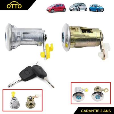 PARTSLINE TOYOTA AYGO / BARILLET SERRURE CYLINDRE / PORTE AVANT / 2005 à 2014