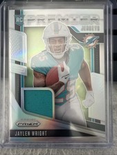 2024 Panini Prizm Silver - Premier Jerseys Jaylen Wright #PJ-JWT Prizm Dolphins