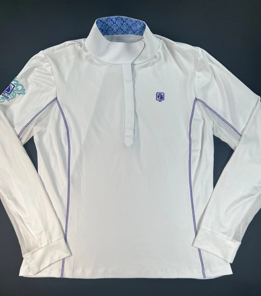 ROMPH Chill Factor White Long Sleeve Show Shirt with Magnetic Collar (Women XL) - Image 2 of 4