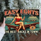 Vintage-Style Easy Eights Tin Metal Signs Home Décor Retro Billiards & Pool Hall
