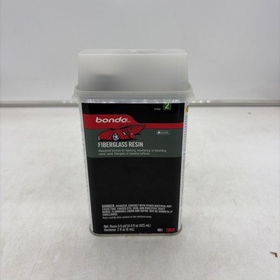  Dynatron Bondo 401 Fiberglass Resin, 1 pt Can, Clear, Liquid DYN.401