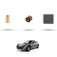 Hoffcar Wartungsset - 3 Filter FüR Smart Roadster (452) 700 45KW Ab 2003 Bis 2