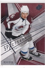 08/09 UD SPX PAUL STASTNY SPXCITEMENT INSERT /999 #49