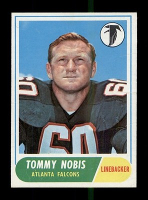 1968 TOPPS FOOTBALL #151 TOMMY NOBIS ATLANTA FALCONS