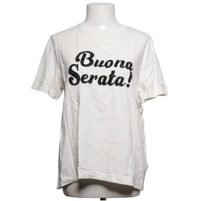 H&M, T-shirt, Größe: S, Weiß, Baumwolle, Print, Damen #HAm