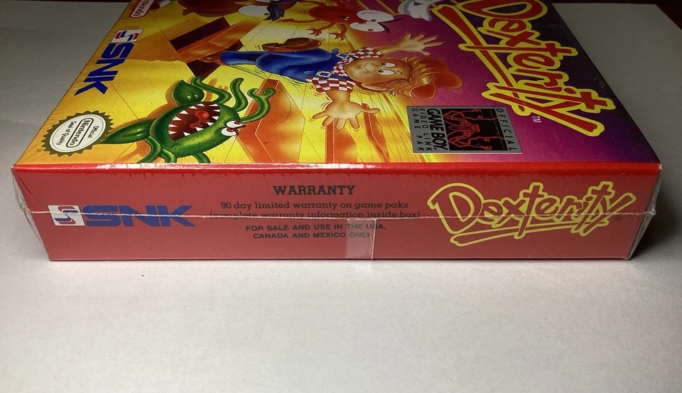 NEW Dexterity Original Nintendo Game Boy Game Authentic 1990 Factory Sealed Vtg - Image 4 of 4